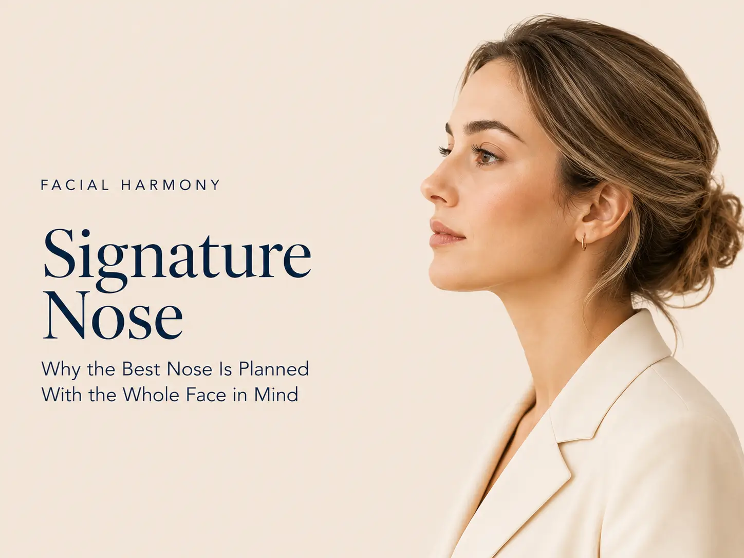 Signature Nose — planned with the whole face in mind